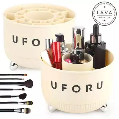 360° Rotating Pencil Holder 5 / 21 Slots Desktop Organizer Cosmetic Brush Cup • $10.69