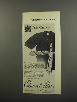 1953 Charvet Et Fils Polo Shirt And Ties Advertisement - Tres Charvet • £18.99