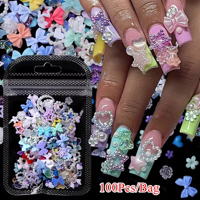 Nail Art Nail Resin Drill Nail Decoration Nail Accessories Nail Flower Drill DIY • £3.29