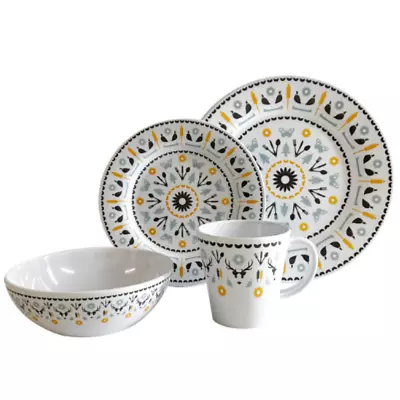 OLPRO 16 Piece Whitbourne Melamine Set • £32