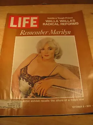 Life Magazine September 8 1972 Marilyn Monroe Photo Cover • $9