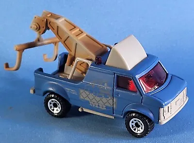 Matchbox 1985 Breakdown Van Tow Truck Matte Blue & Gray  • $1.89