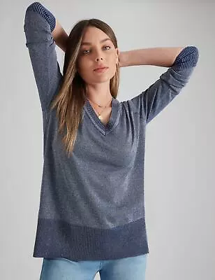 $20.76 • Buy Rockmans Long Sleeve Lurex Swing Top Womens Clothing  Tops Tunic