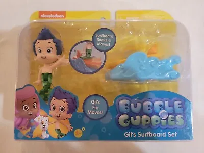 2019 Bubble Guppies Gil & Surfboard Toy Set - NEW Nick Jr NEW ON CARD • $18.11