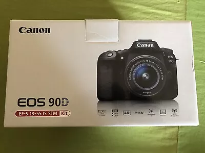 Canon EOS 90D 32.5MP DSLR Camera + EF 50mm F/1.8 STM Lens (Single Kit) - Black • $2000