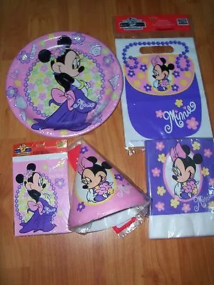 Minnie Mouse Birthday Party Supplies Multi-color 5pc Lot Party Express NOS • $39.99