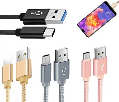 For Samsung S10 S9 S8 S10+ Type C Charging Cable Sync Fast Charger USB Lead Wire • £3.50