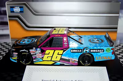 Tyler Ankrum #26 Plan B Sales 2021 Chevy 1/24 NASCAR Truck Die-cast AUTOGRAPHED • £50