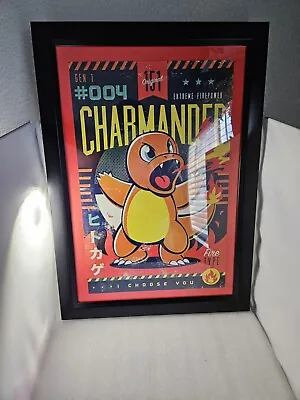 FRAMED Pokemon Charmander Wall Art Poster (TK) • $29.95