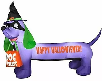 Gemmy 6.5ft Happy Halloweiner Dachshund Inflatable-EUC • $200