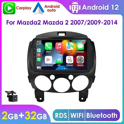 For Mazda 2 2007-2014 Car Stereo GPS Radio WiFi Navi Android 12 Carplay + Camera • $118.99