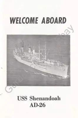 USS Shenandoah (AD 26) - US Navy Welcome Aboard Program - 1977 • $12.99