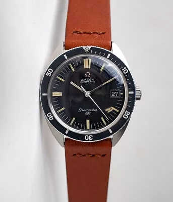 1969 Omega Seamaster 120 166.027 Matte Black Dial Men's Watch 36mm Steel • $2150