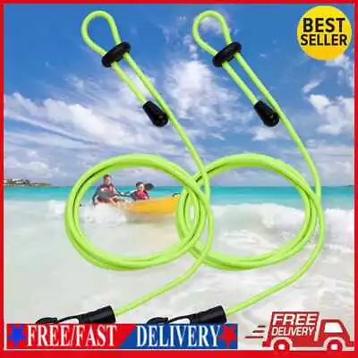 2pcs Kayak Paddle Leash Adjustable Portable Canoe Safety String (Green) ☘️ • £4.31