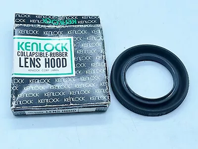 VINTAGE KENLOCK COLLAPSIBLE RUBBER LENS HOOD  49mm • £9.99