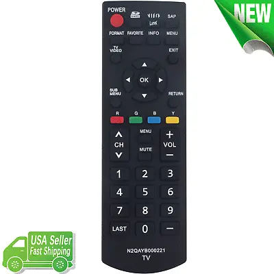 $9.48 • Buy N2QAYB000221 Replace Remote Control For Panasonic PLASMA TV TH50PE8U TH50PX80U