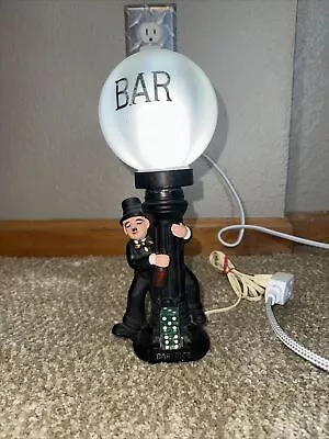 Vintage Bar Drunk Hobo Lamp Working Table Lamp Ceramic • $28.50