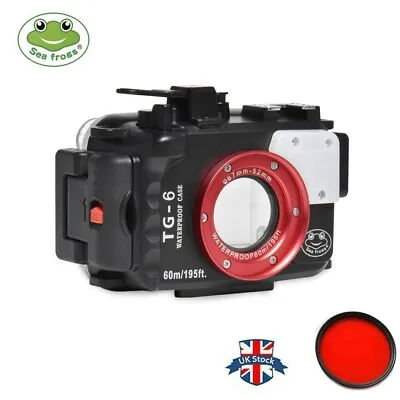 Seafrogs 60m Waterproof Underwater Camera Housing Case For Olympus TG-6 TG6 • £149