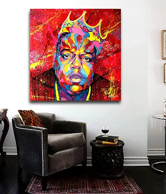 Biggie Smalls Notorious BIG 24 X 24 Canvas Ready To Hang Custom Artwork 1.5 Inch • $151.66