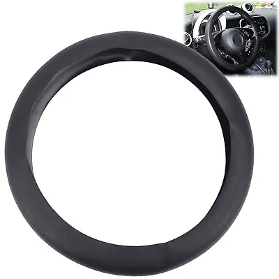 14-16  Universal Leather Texture Silicone Car Steering Wheel Cover Protector USA • $9.39