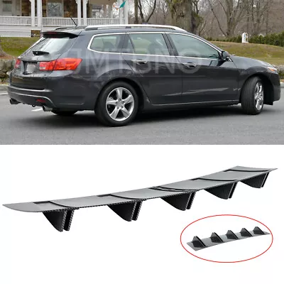 For Acura TSX Carbon Fiber Rear Bumper Diffuser Shark Fins Spoiler Lip Splitter • $45.39