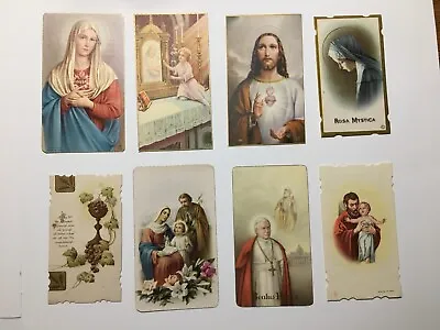 $6 • Buy 8 Vintage Catholic Holy Cards - Funeral - Remembrance - Prayers