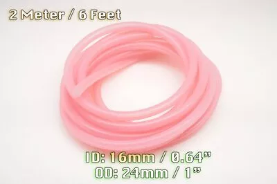 2 Metre Clear Pink Silicone Vacuum Hose Engine Bay Dress Up 16mm Fit Mustang • $25.99