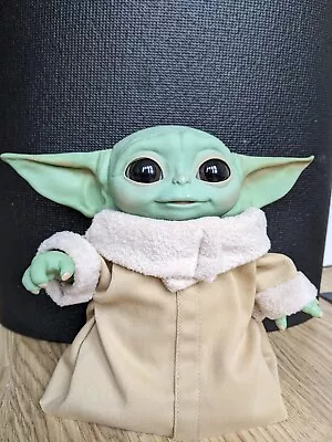 Star Wars The Child Grogu Mandalorian Soft Toy Baby Yoda Talking Plush Hasbro • £10.99