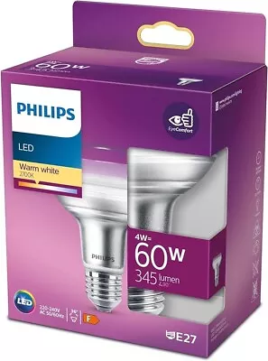 Philips LED Premium Classic Reflector R80 Light Bulb [E27 Edison Screw] 4W - 60W • £5.49