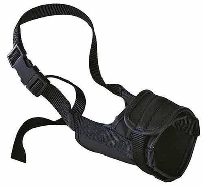 £8.99 • Buy FABRIC DOG MUZZLE Choose Size XS-X Safe Adjustable Padded Head Harness Ferplast
