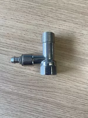 1/2” Mxf Radiator Drain Cock Drain Off Valve Chrome • £5.99