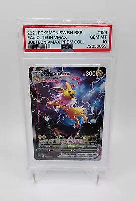 2021 Pokémon Promo #SWSH184 Jolteon Vmax Full Art PSA 10 💎 Gem Mint 💎  • $235