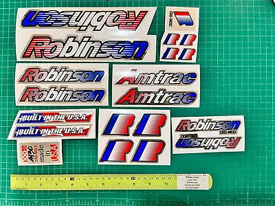 Robinson Amtrac Backing With Chrome Bmx Sticker Decals • $61.60