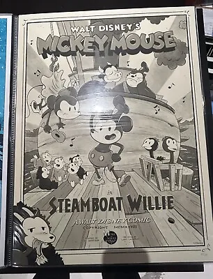 MONDO Steamboat Willie Variant By JJ Harrison Print Poster Mickey Mouse • $110