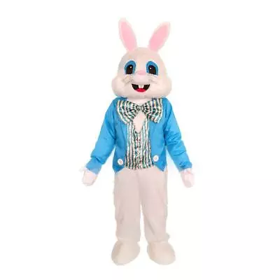 Blue Suit Easter Rabbit Mascot Costume Bunny Adult Easter Fancy Cosplay Costume • $69.61