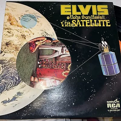 Elvis Aloha From Hawaii Via Satellite Vinyl Album RCA 2 Record Set 1972 • $14.99