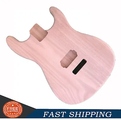 Unfinished Guitar Body Replacement Strat ST DIY Mahogany Bolt ON For One Pickup • $78.19