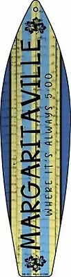 Margaritaville Novelty Metal Surfboard Sign - DS • $14.95