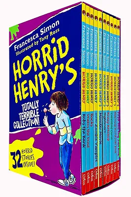 Horrid Henry's Totally Terrible Collection 10 Books Box Set By Francesca Simon  • £16.75