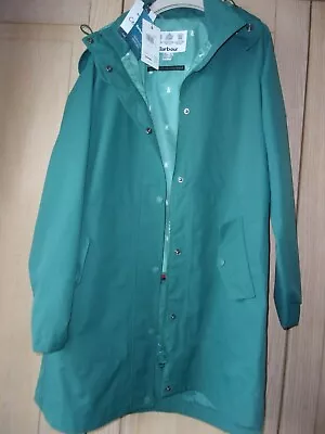 BNWT Barbour Womens Coastal Mainlander Jacket RRP £219 UK12 Waterproof Green  • £135