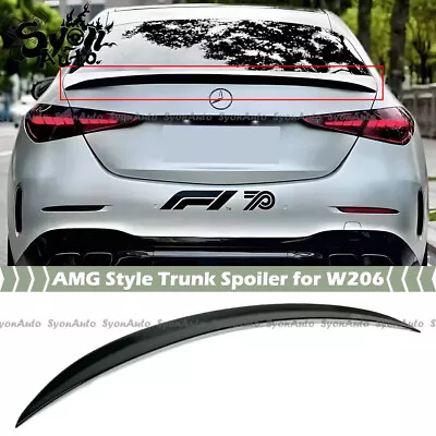 Fit 2022-24 Mercedes Benz W206 C Class C300 C43 C63 Amg Style Trunk Spoiler Wing • $79.99