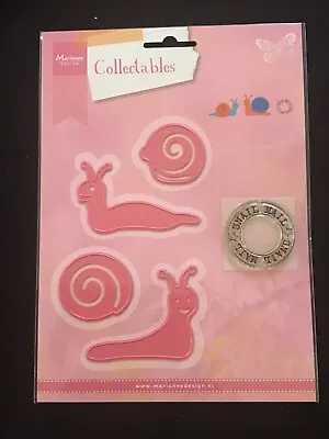 Marianne Designs Collectables Dies Clear Stamp Set - Snail Mail Build Snails • £8.50