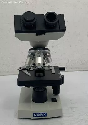 Omax Compound LED Microscope Medical And Lab Equipment Collectible White Black • $29.99