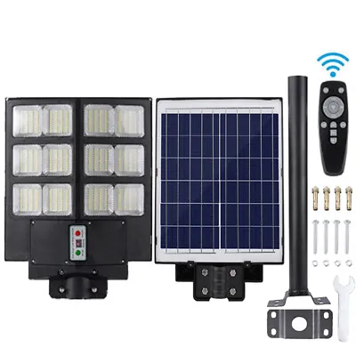 $109.81 • Buy 9900000000LM Commercial Solar Street FloodLight LED Light Dusk To Dawn Road Lamp