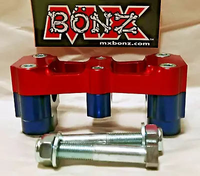 MX BONZ BAR MOUNT HONDA CR250R 1999 CR250 HANDLEBAR CLAMP 1-1/8  28mm FAT BAR • $82.49