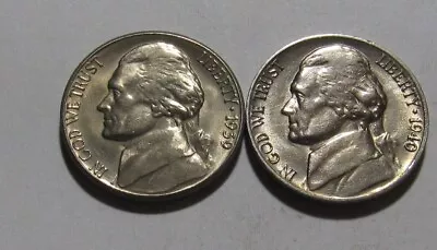 1939 S & 1940 D Jefferson Nickel - AU+/BU Condition - 161SU • $0.99