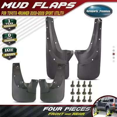 4PCS Splash Guards Mud Flaps Molded For Toyota 4Runner Sport SR5 2003 - 2009 • $33.99