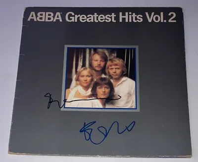 Signed Benny Andersson Bjorn Ulvaeus Abba Greatest Hits Vol. 2 Album Vinyl Rare • £199.99