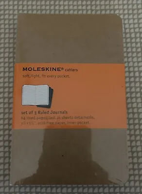 Moleskine Cahier Journal (Set Of 3) Ruled Brand New • $5.99