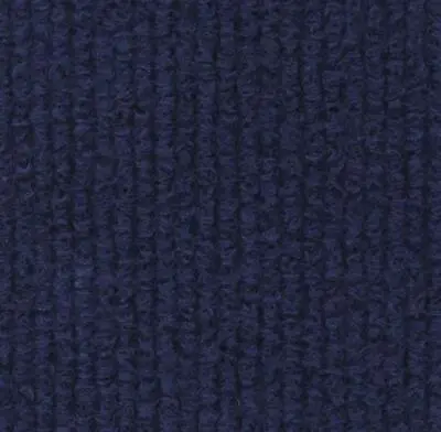 £113.28 • Buy CORD Marine | Navy Blue Quality Rib Carpet Recyclable Ideal Temporary Flooring